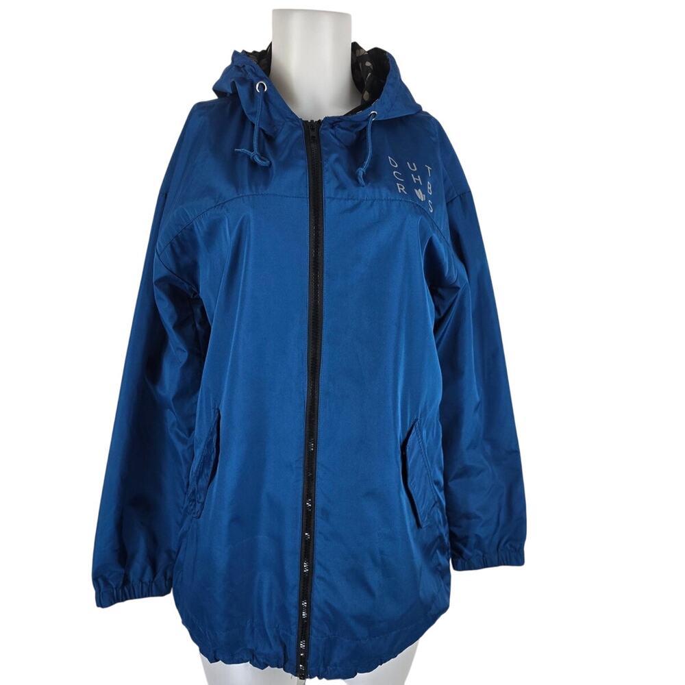 Dutch Brothers Beautiful Turquoise Hooded Fully Lined Jacket Women's M